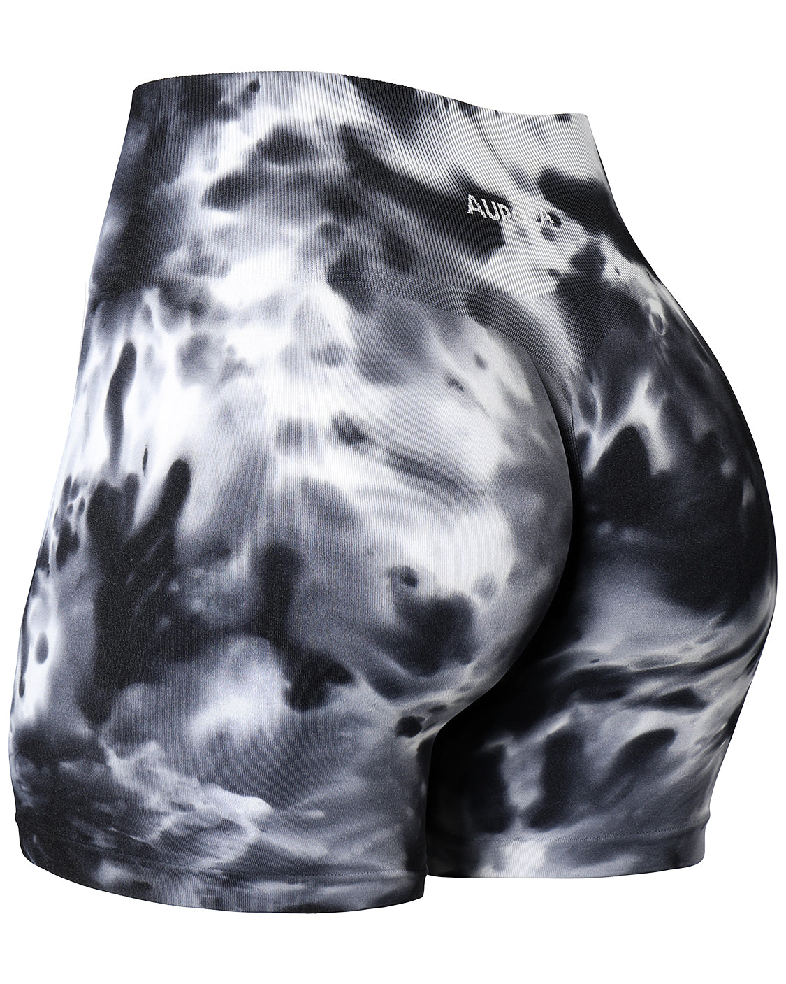  AUROLA Dream Tie Dye Workout Shorts For Women Seamless  Scrunch Soft Active Shorts