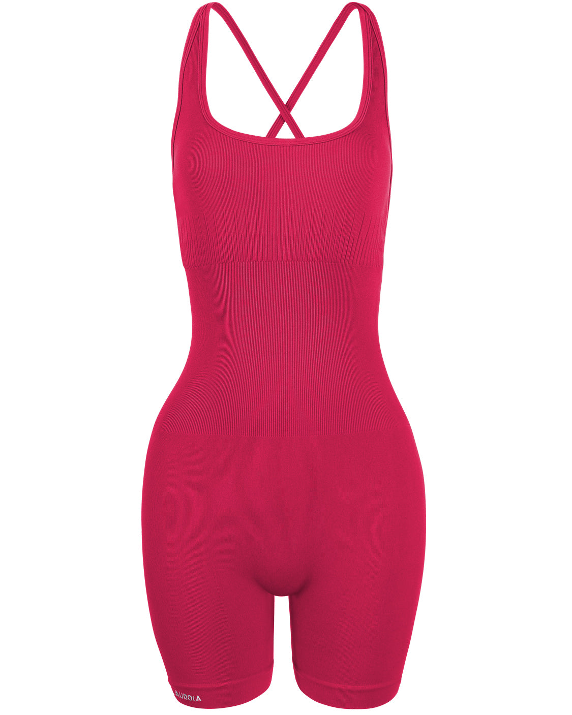Buy AUROLA Strapy Romper for Women Workout Yoga Gym Seamless One Piece  Jumpsuit Tummy Control Padded Sports Bra, Black, Medium at