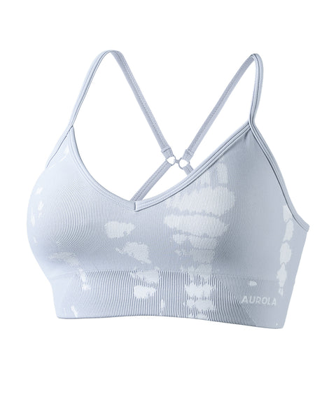  AUROLA 3 Pieces Pack Set Seamless Mercury Workout Sports  Bras Women Backless Minimal Top, Pack