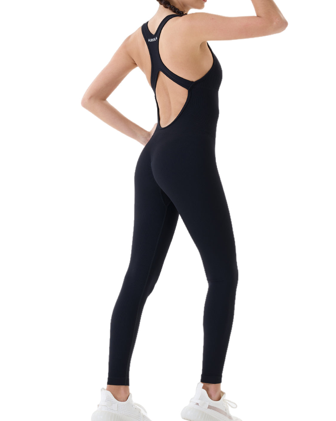  AUROLA 2 Pieces Set Strappy Romper for Women Workout Yoga Gym  Seamless One Piece Padded Jumpsuit : Clothing, Shoes & Jewelry