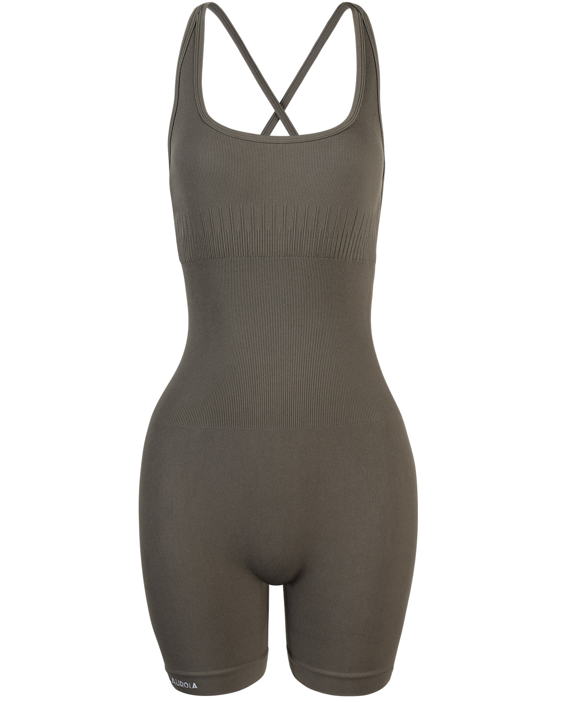 AUROLA Strapy Romper for Women Workout Yoga Gym Seamless One Piece Jumpsuit  Tummy Control Padded Sports Bra : : Fashion