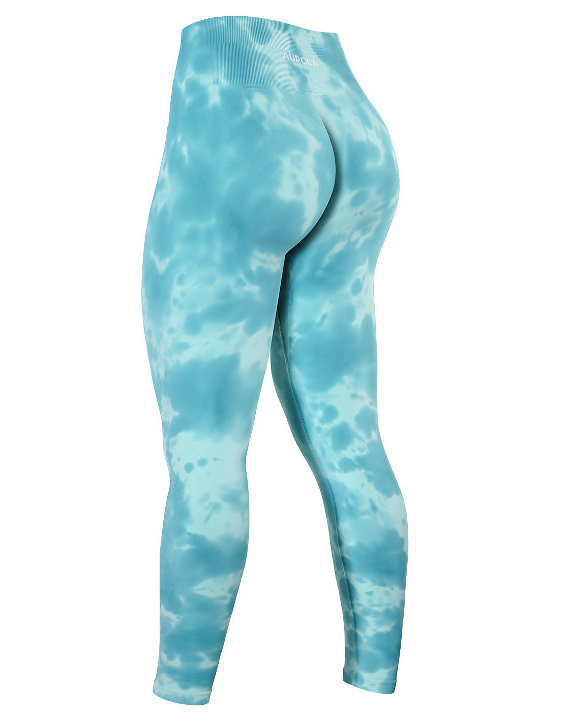  Dream Tie Dye Workout Leggings For Women Seamless High Waist  Scrunch Athletic Running Gym Fitness Active Pants