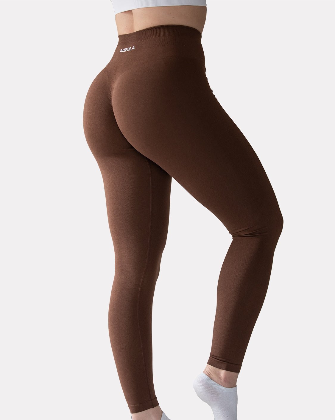 AUROLA Dream Collection Workout Leggings for Women Small, Brown